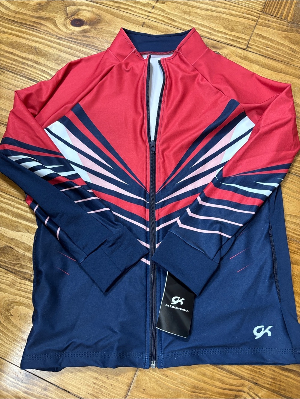 NWT GK Elite Unisex Warm-Up Jacket Adult Small Gymnastics